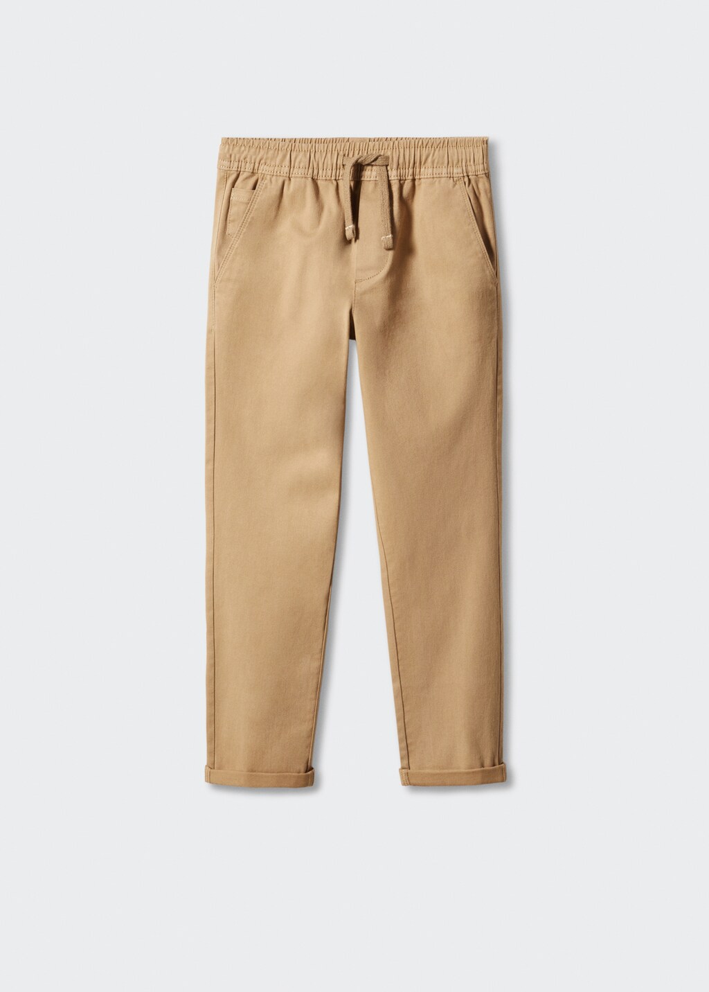 Stretch cotton-blend trousers - Article without model