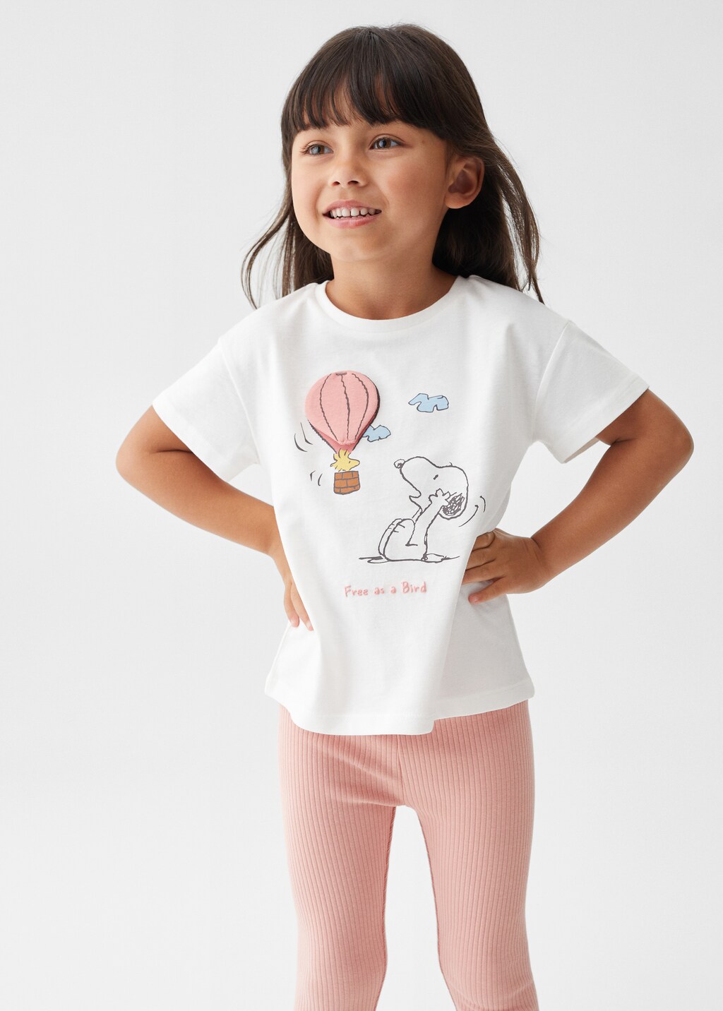 Bedrukt Snoopy T-shirt - Middenvlak