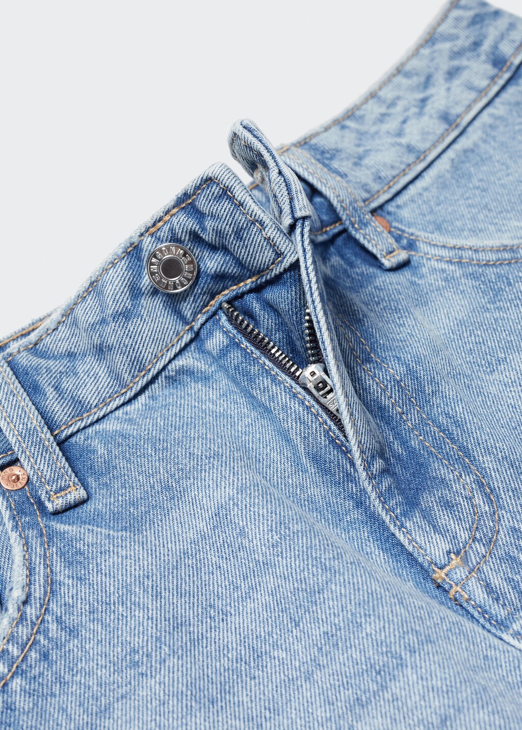 Low-rise denim mini skirt - Details of the article 8