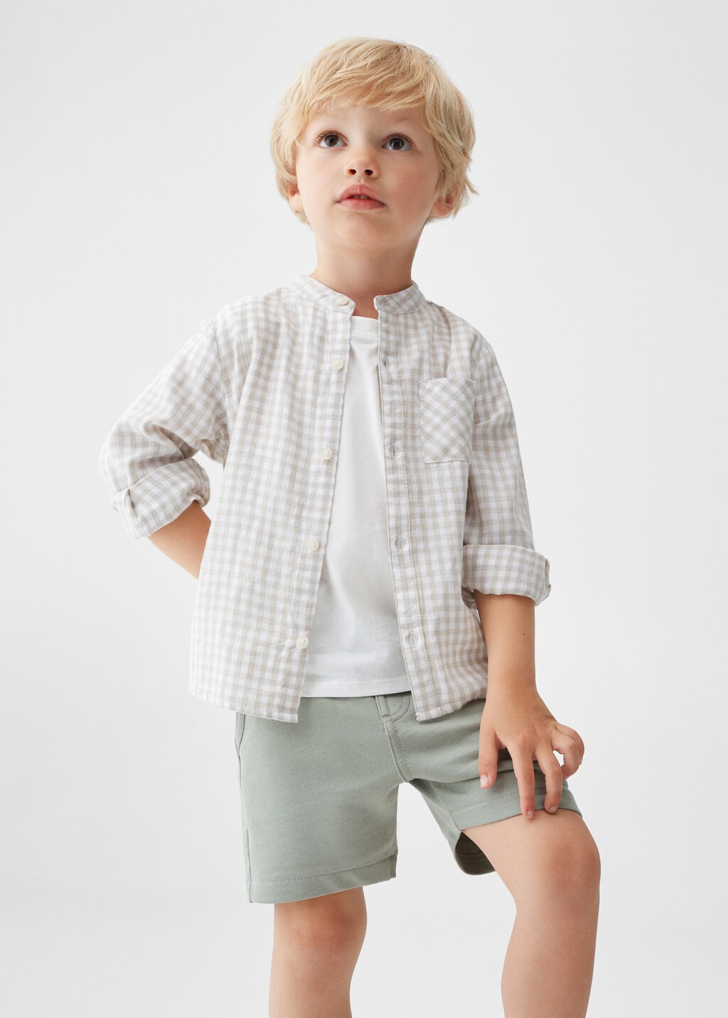 Check cotton shirt - Details of the article 2