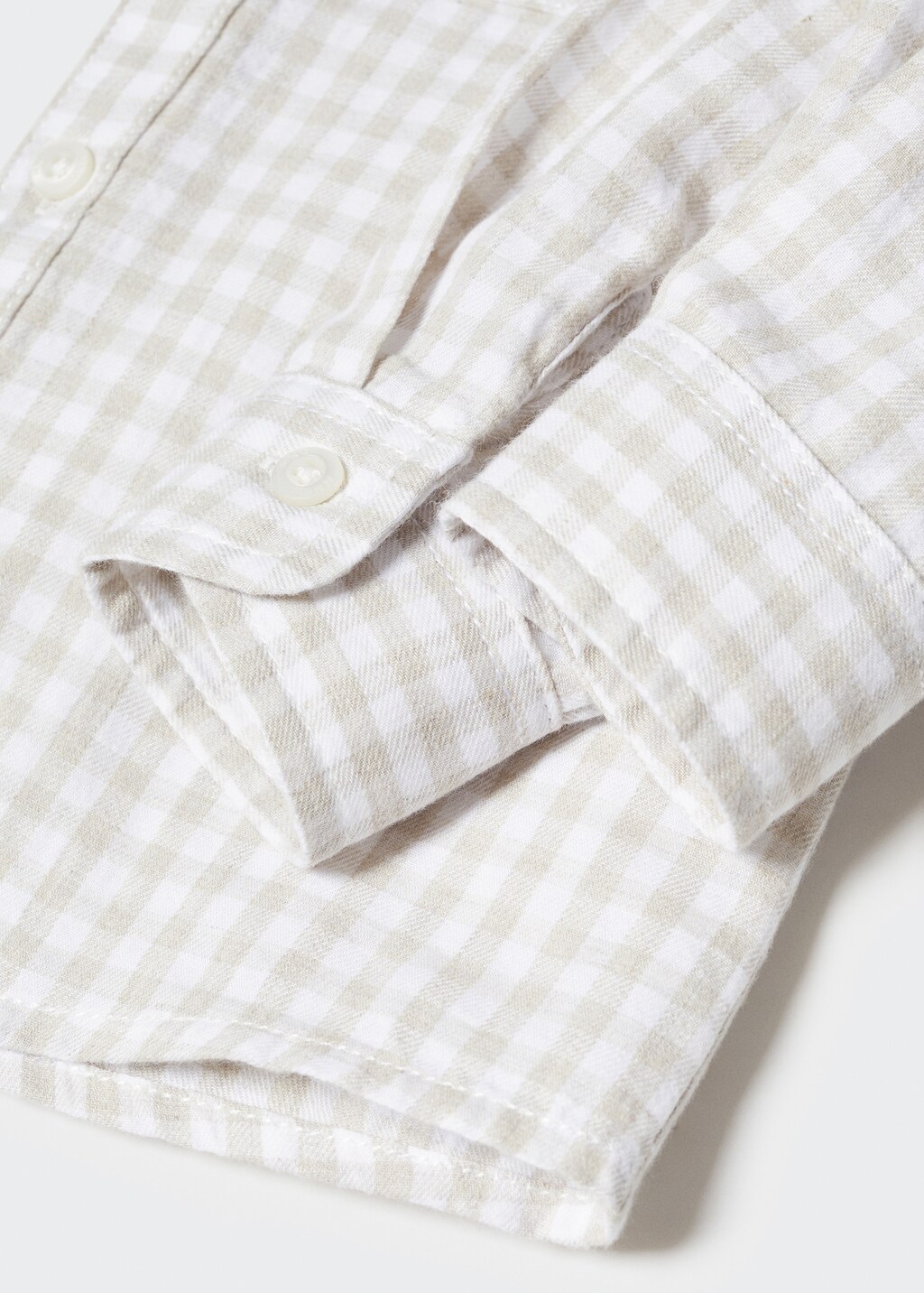 Check cotton shirt - Details of the article 8