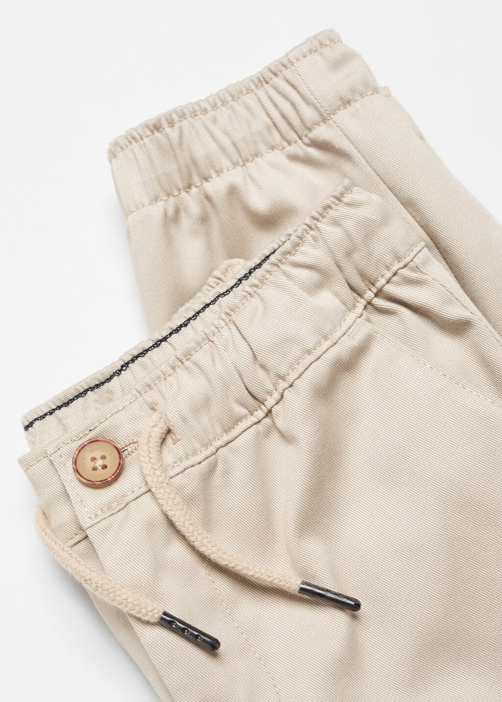 Cotton jogger-style trousers - Details of the article 8