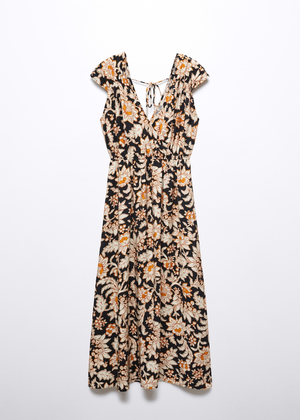 Floral wrap neckline dress - Article without model