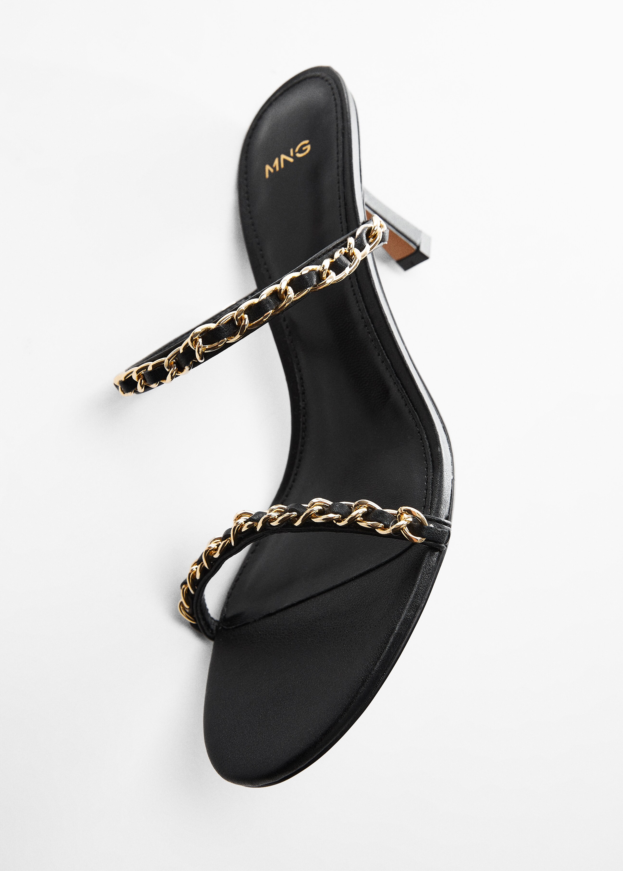 High-heeled sandals with chain detail - Details of the article 5