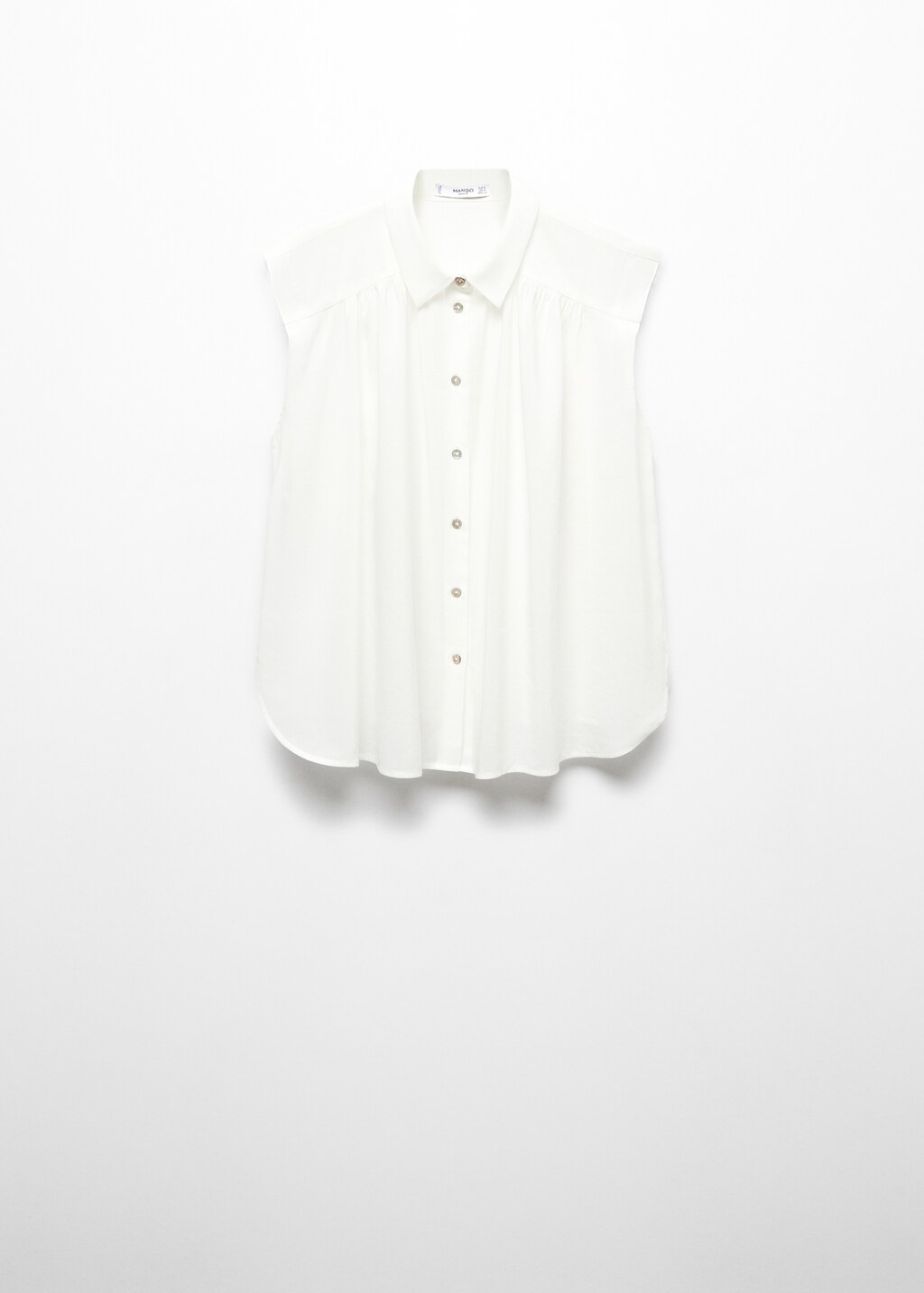 Sleeveless button-down shirt - Article without model