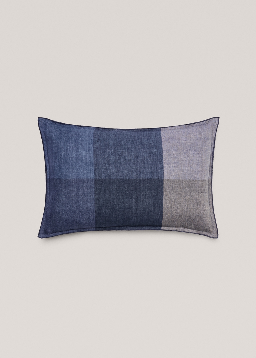 Linen check cushion cover 40x60cm - Article without model