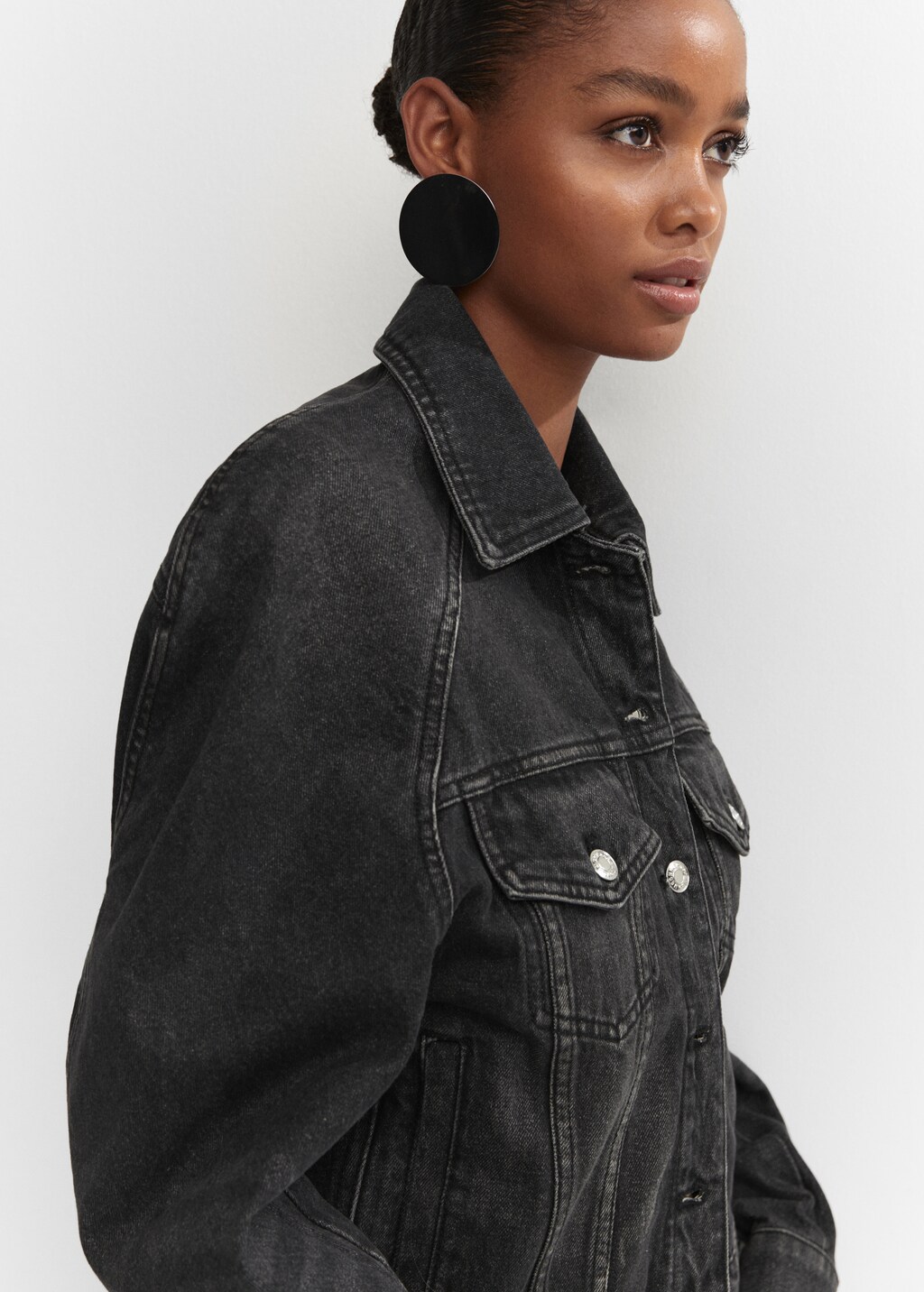 Oversize denim jacket - Details of the article 1