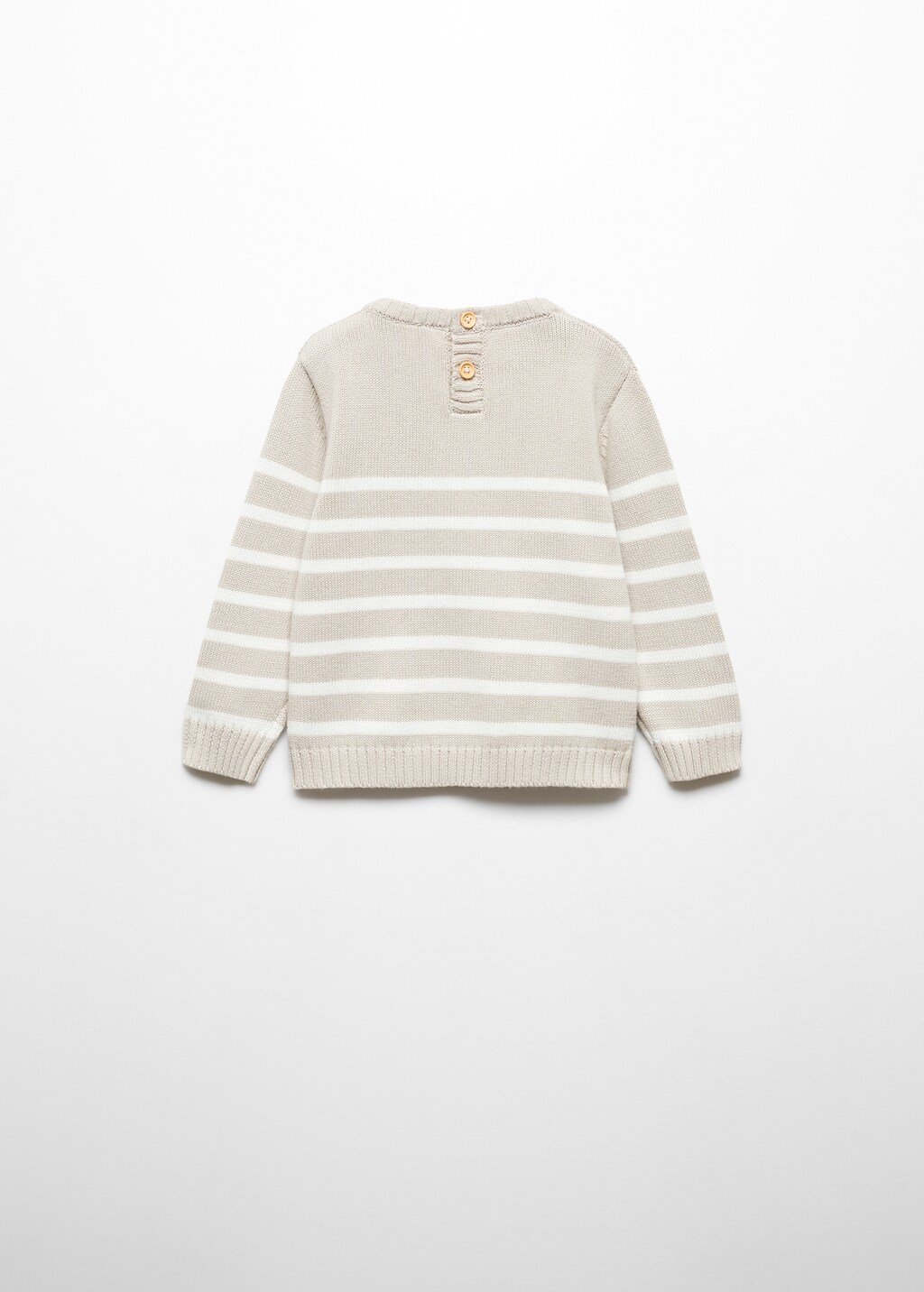 Striped knit sweater - Reverse of the article