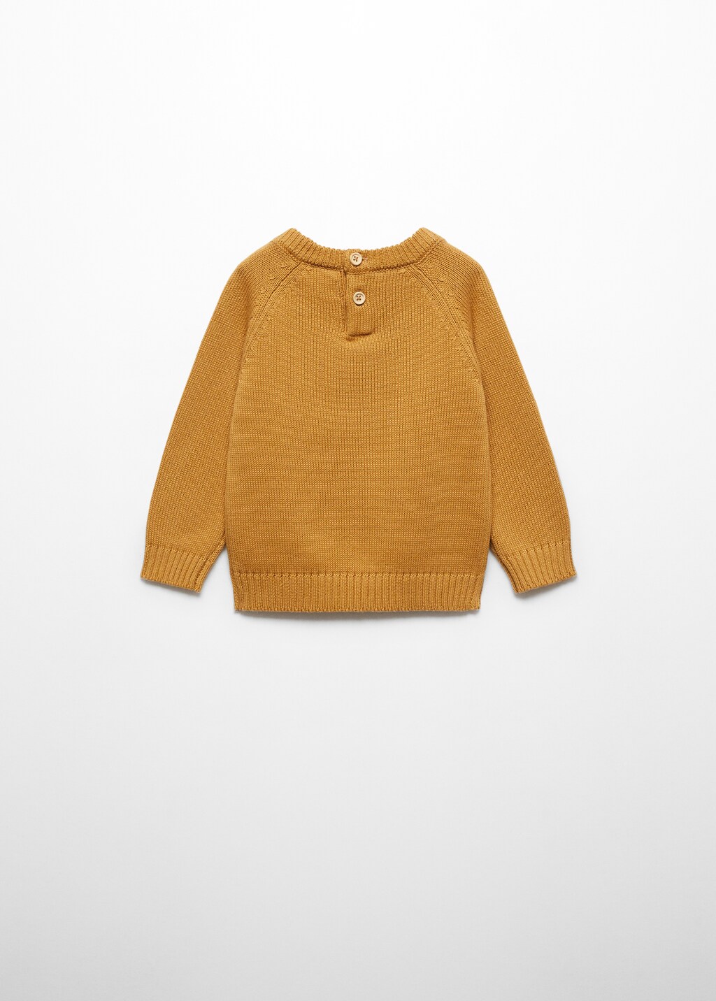 Knit cotton sweater - Reverse of the article