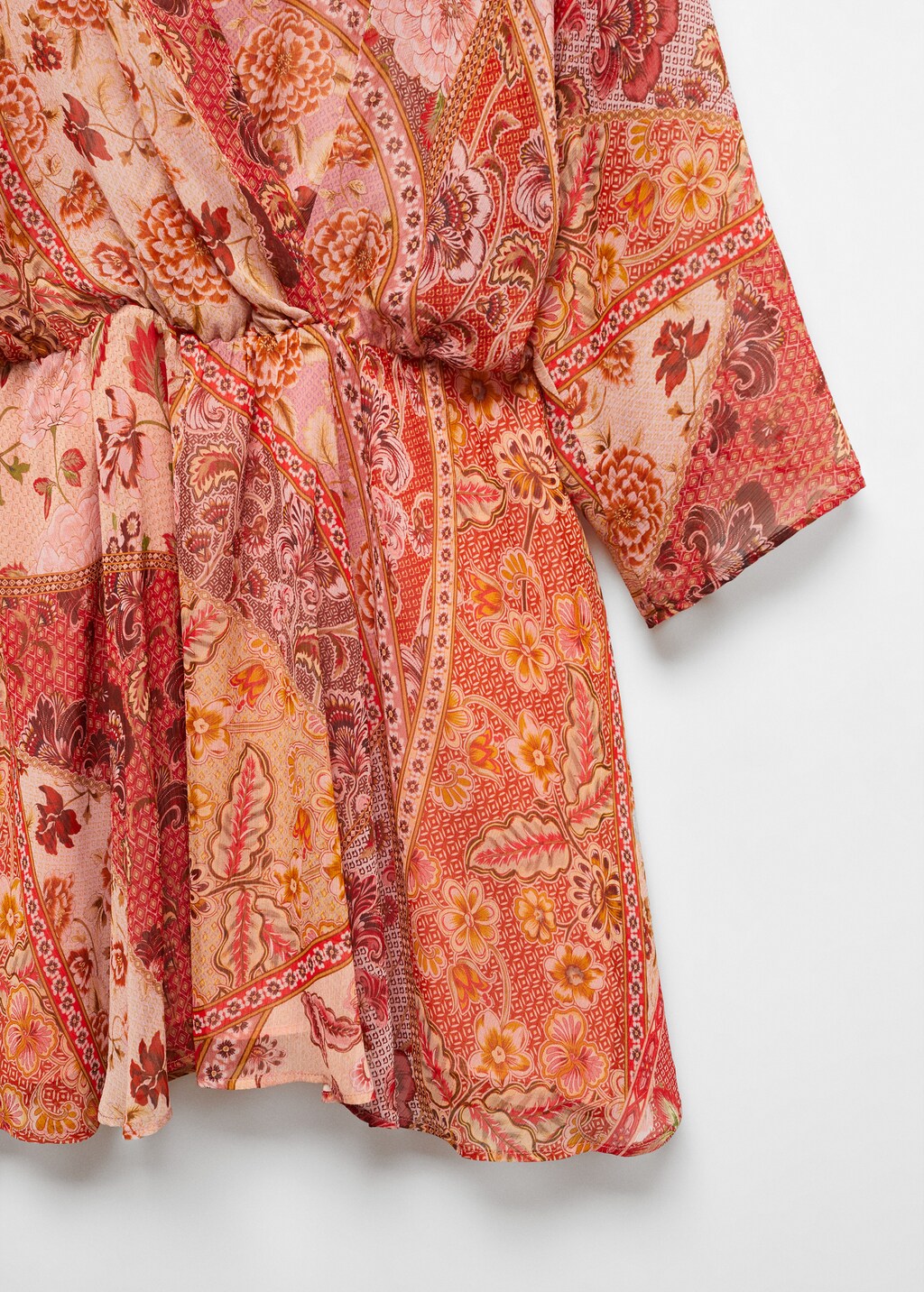 Printed chiffon dress - Details of the article 8