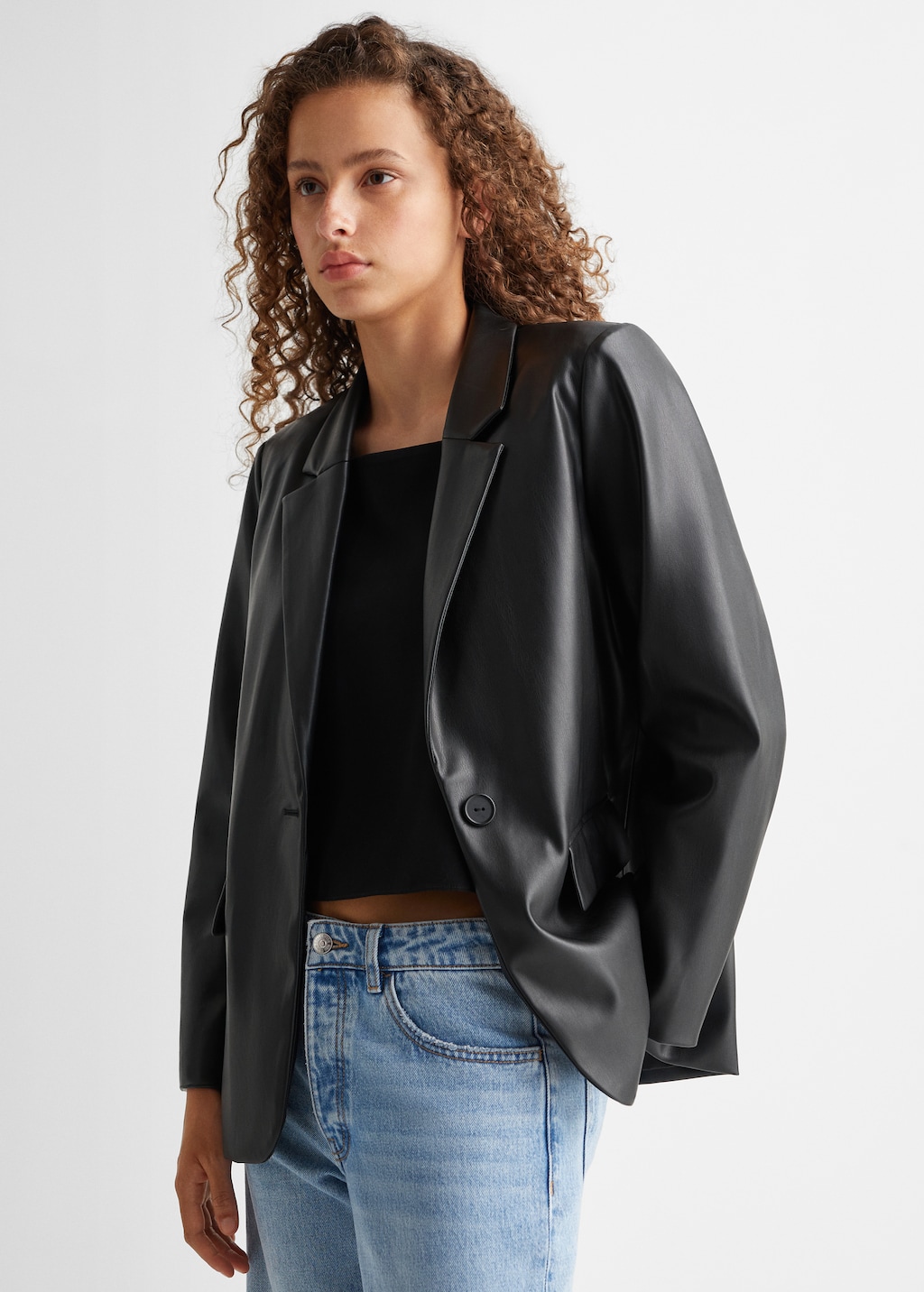 Leather-effect jacket - Medium plane