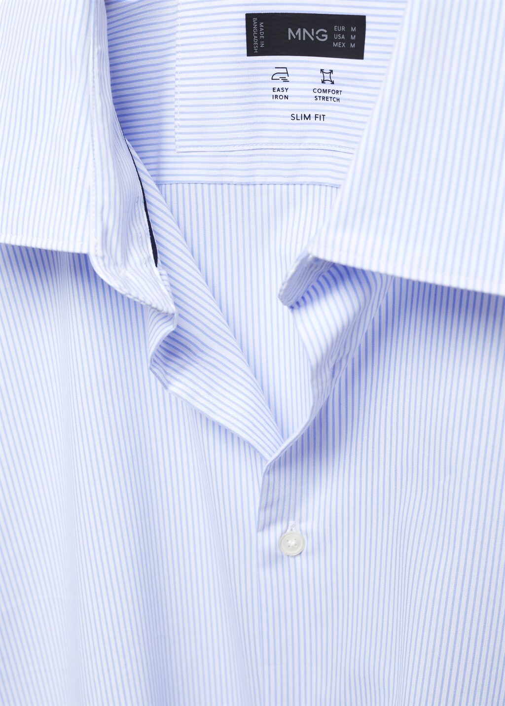 Slim fit stretch cotton suit shirt - Details of the article 8