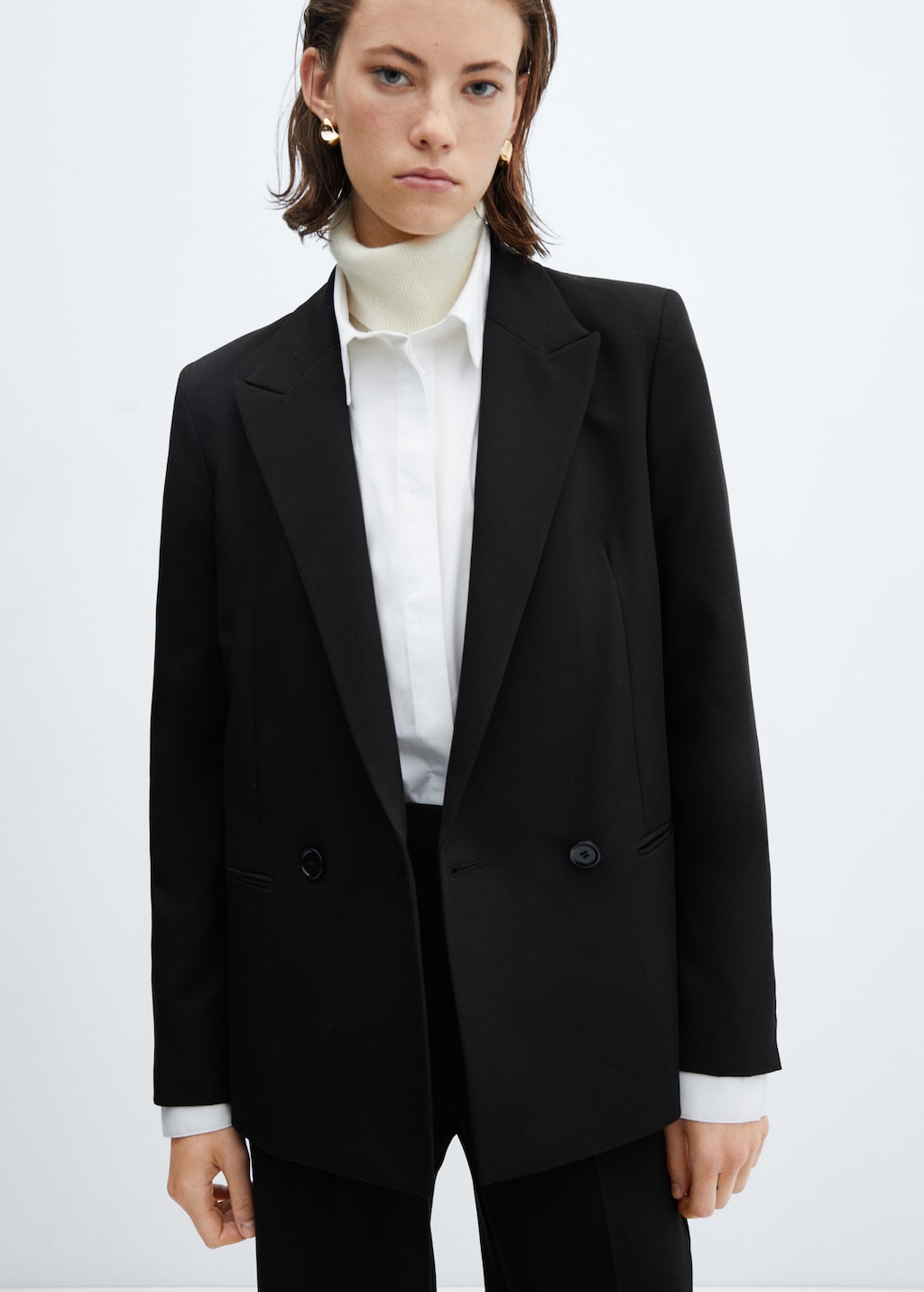 Double-breasted blazer - Women | MANGO OUTLET USA