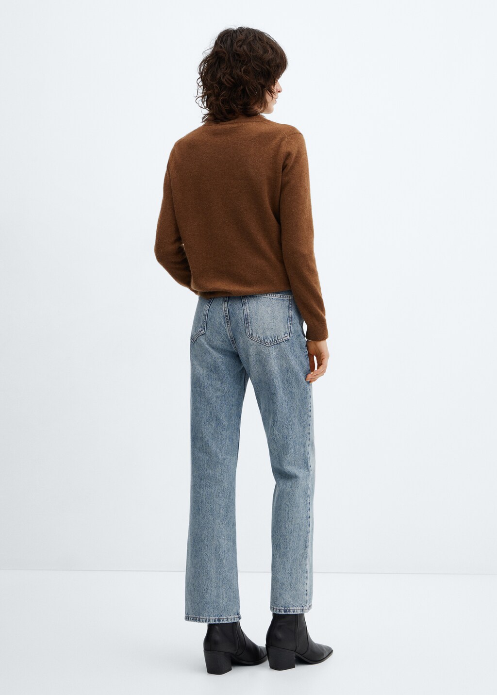 Mid-rise straight jeans - Reverse of the article