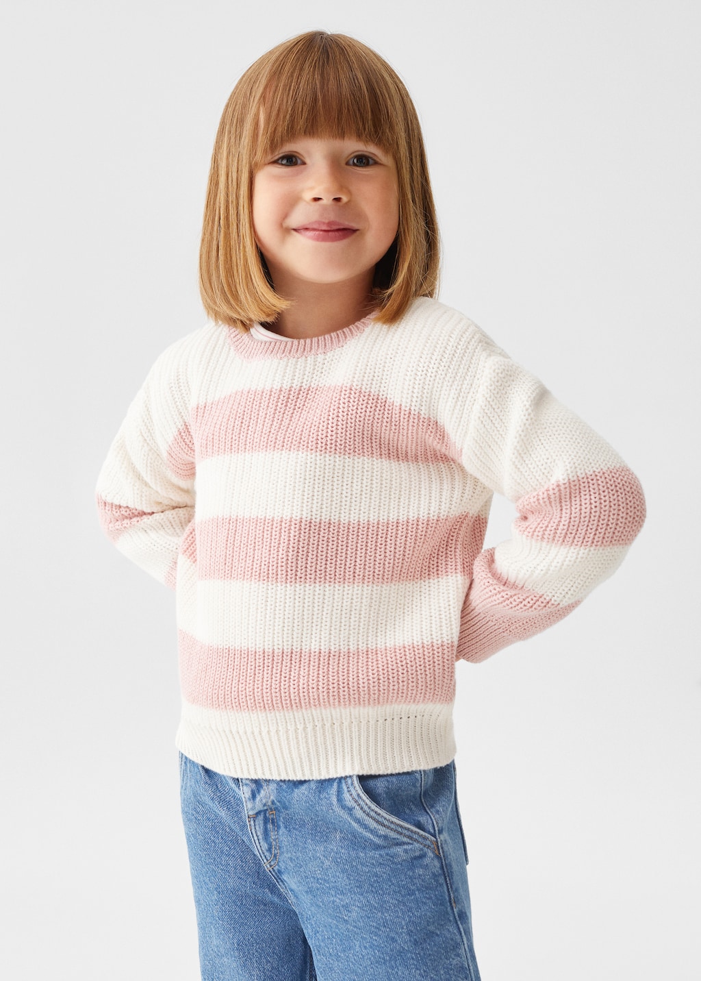 Striped knit sweater - Medium plane