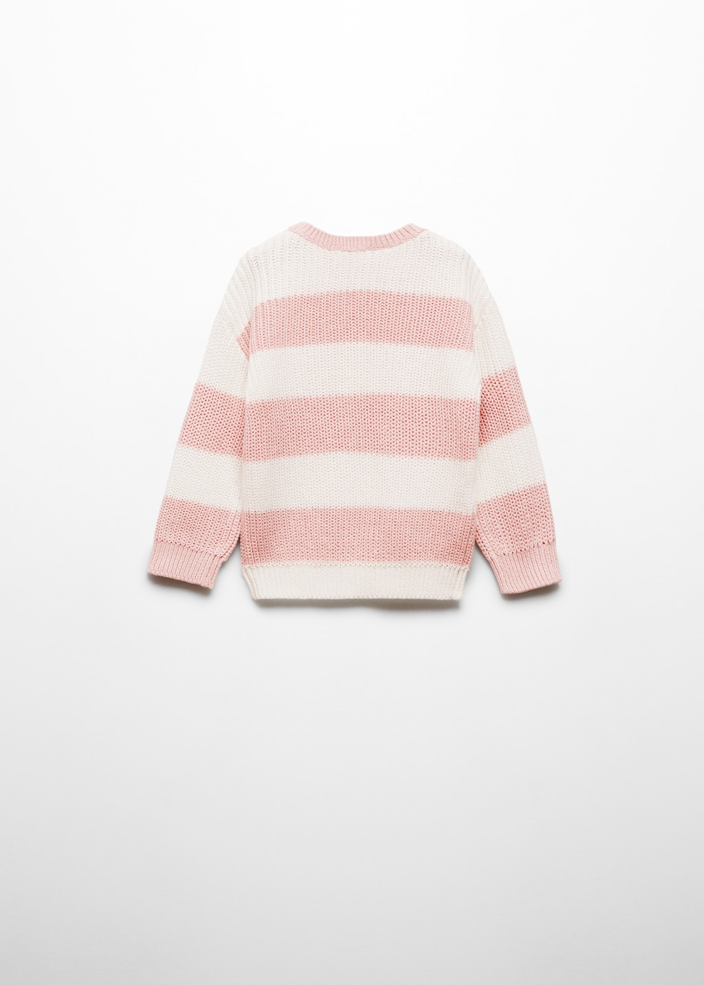 Striped knit sweater - Reverse of the article