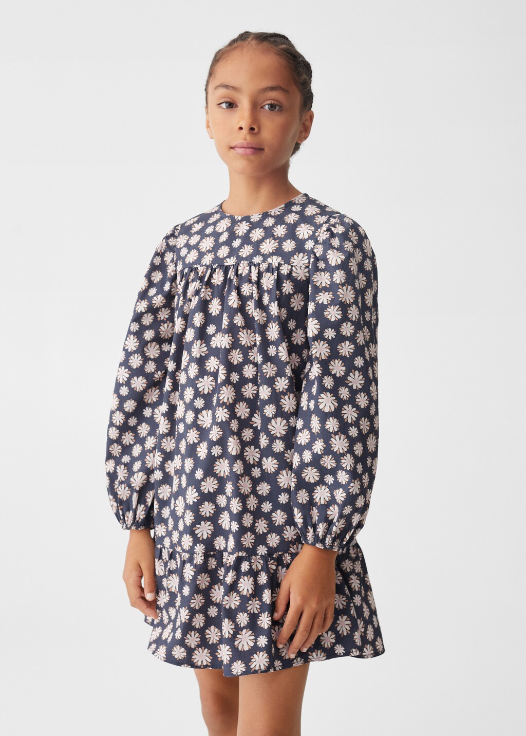 Robe coton fleurs - Plan moyen