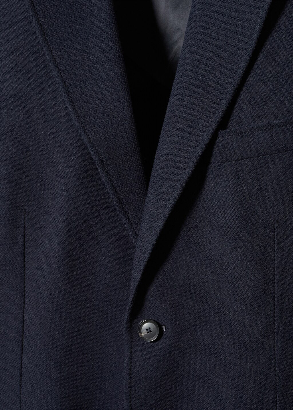 Structured slim fit cotton blazer - Details of the article 8