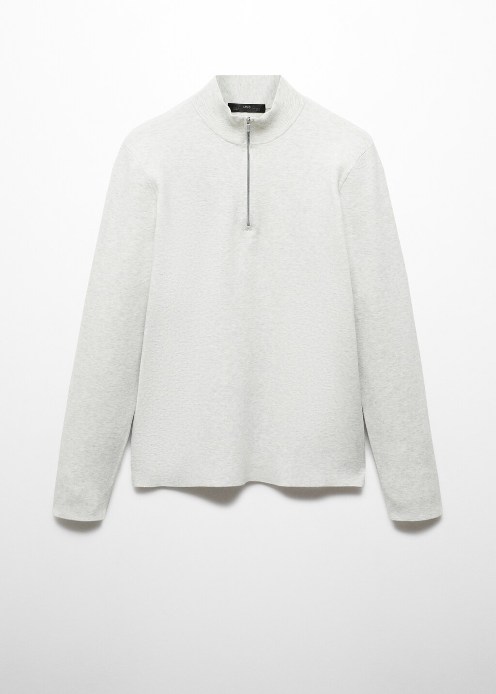 Zipped high collar sweater - Article without model