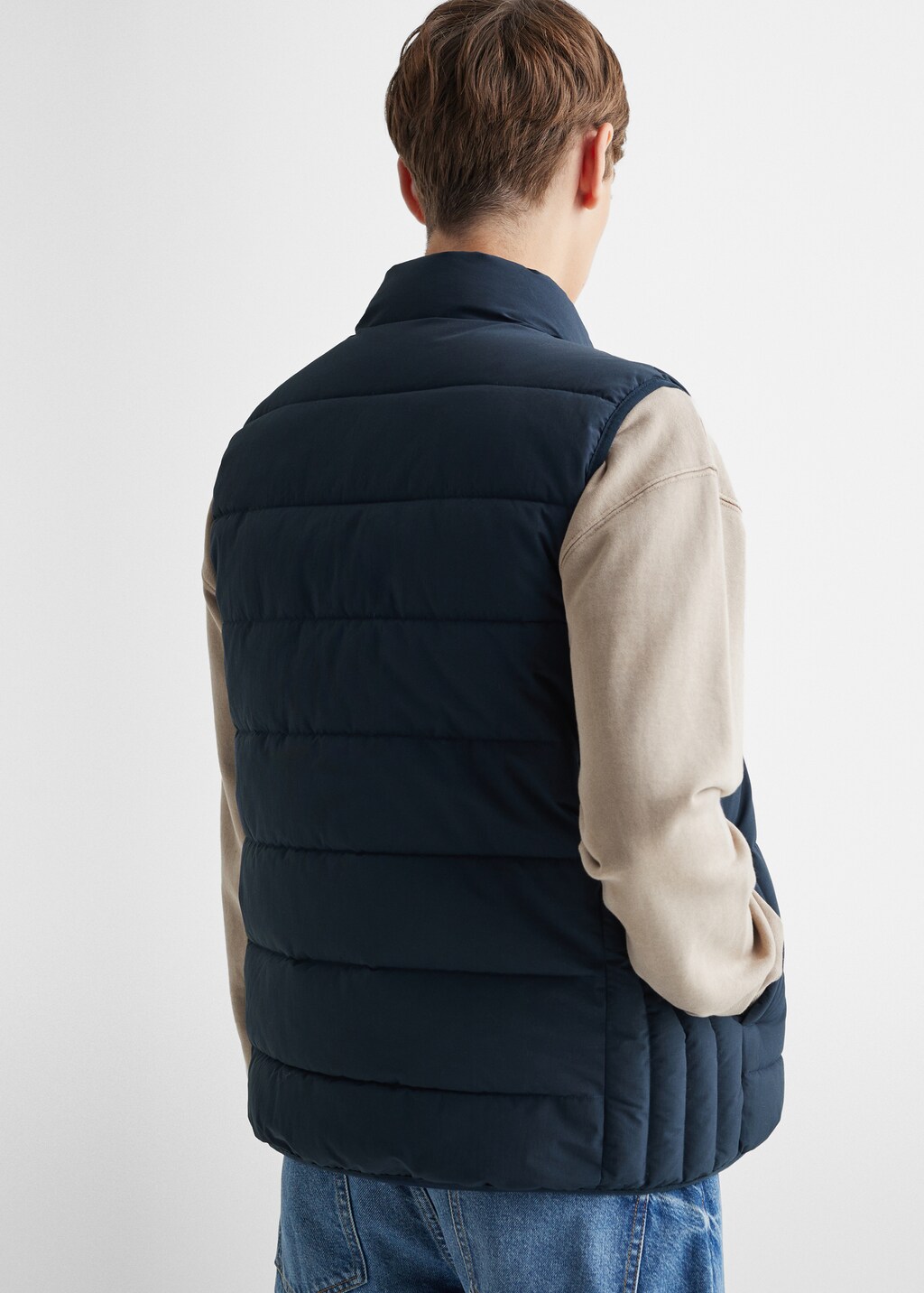 Quilted gilet - Reverse of the article