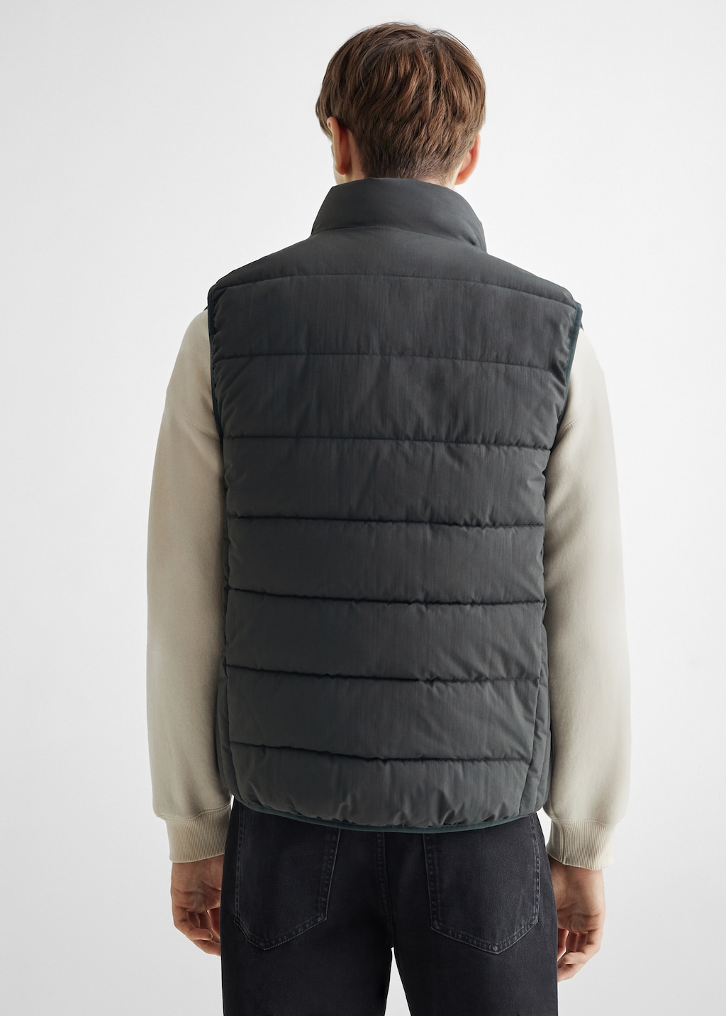 Quilted gilet - Reverse of the article