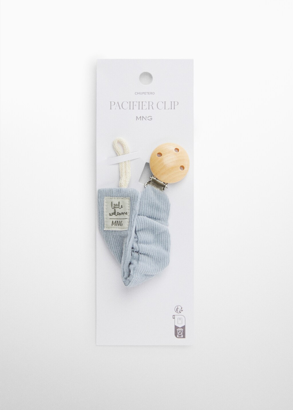 Corduroy brooch pacifier holder - Details of the article 1