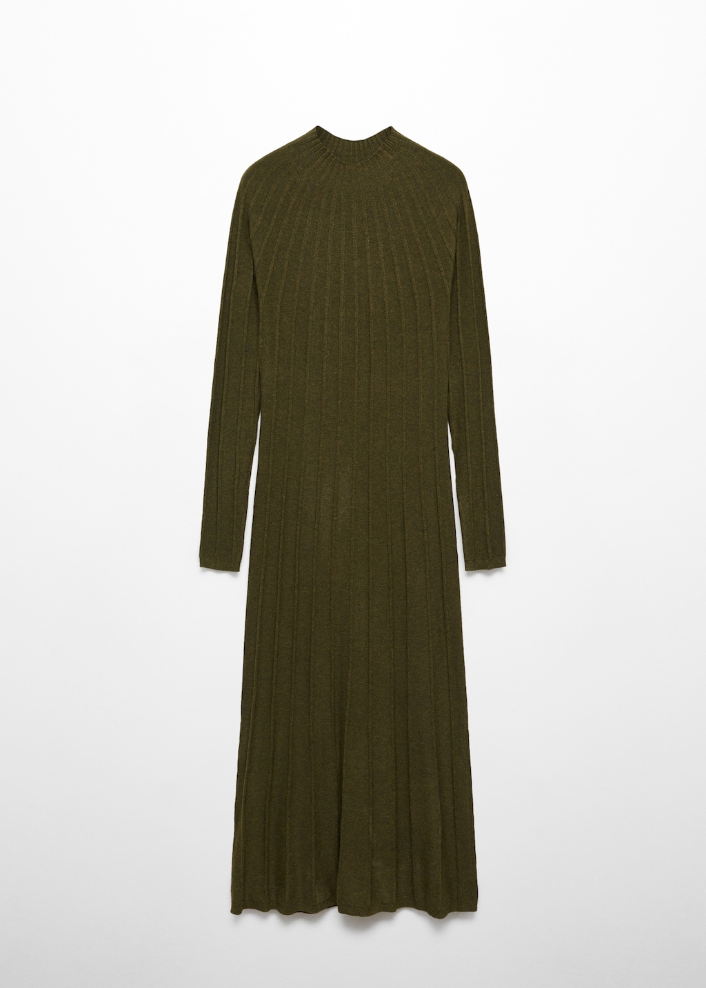 Perkins-neck ribbed dress - Article without model