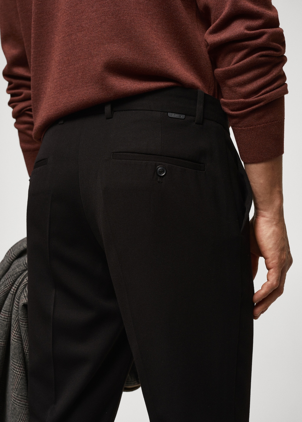 Recycled fabric slim-fit trousers - Details of the article 4