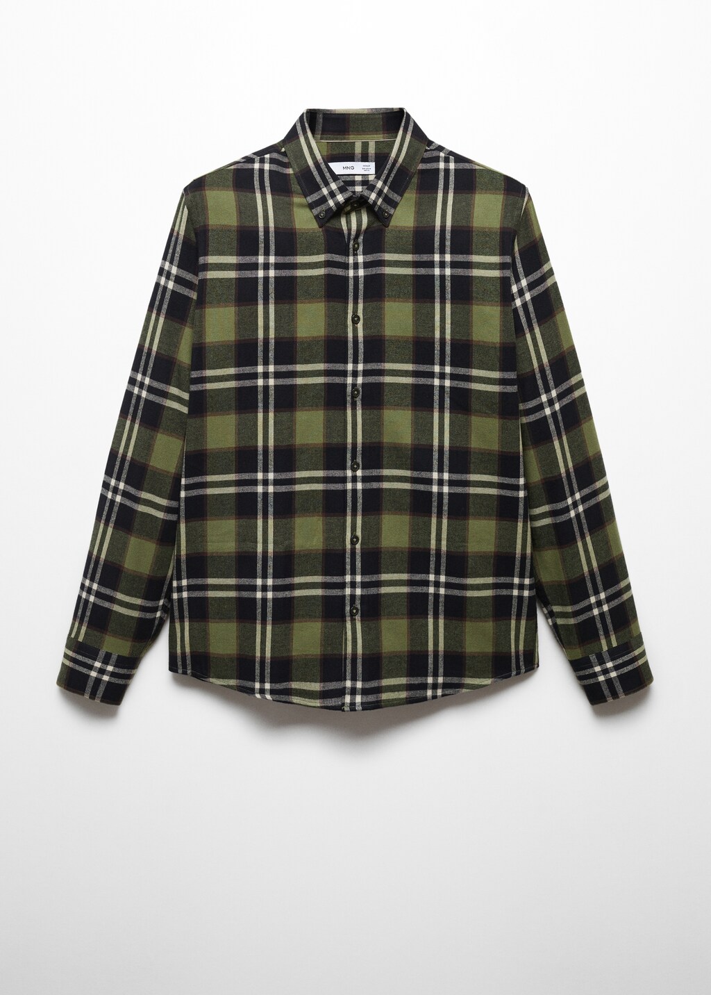 Regular fit checked flannel shirt - Article without model