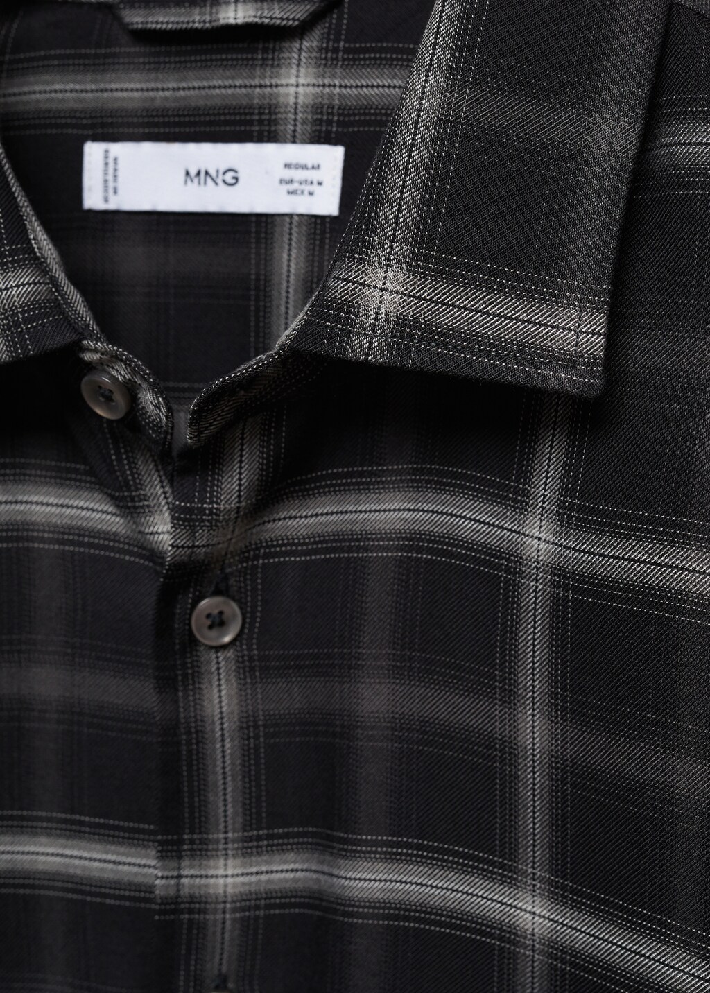 Camisa regular fit quadres finestra - Detall de l'article 8