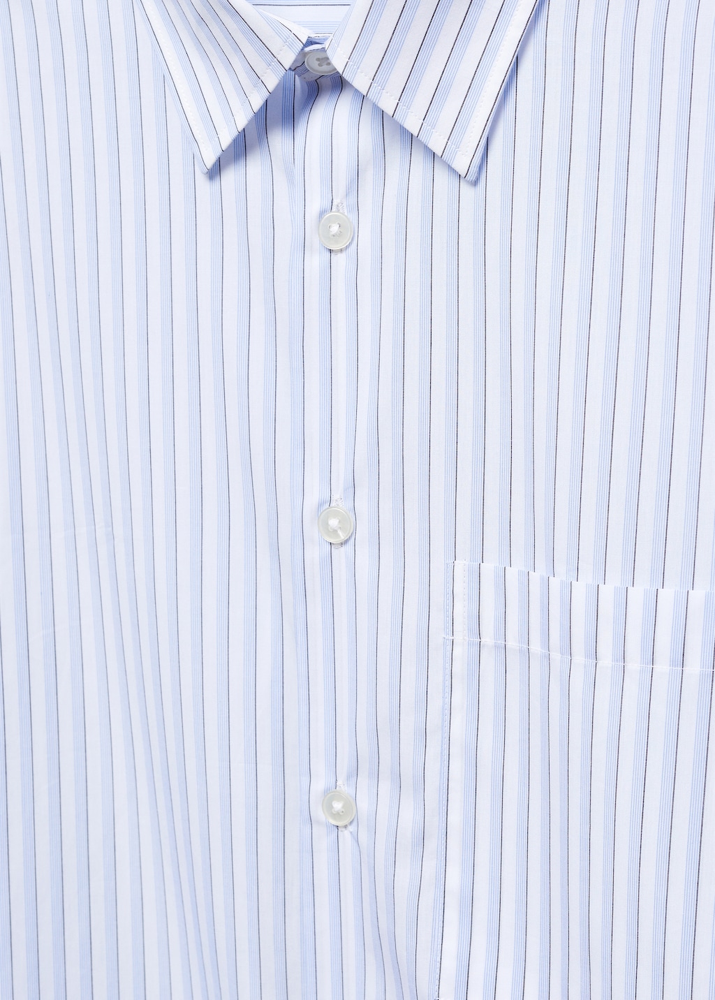 Striped cotton oversized shirt - Details of the article 8