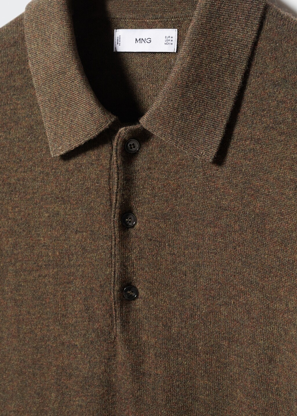 Long-sleeved fleece polo shirt - Details of the article 8