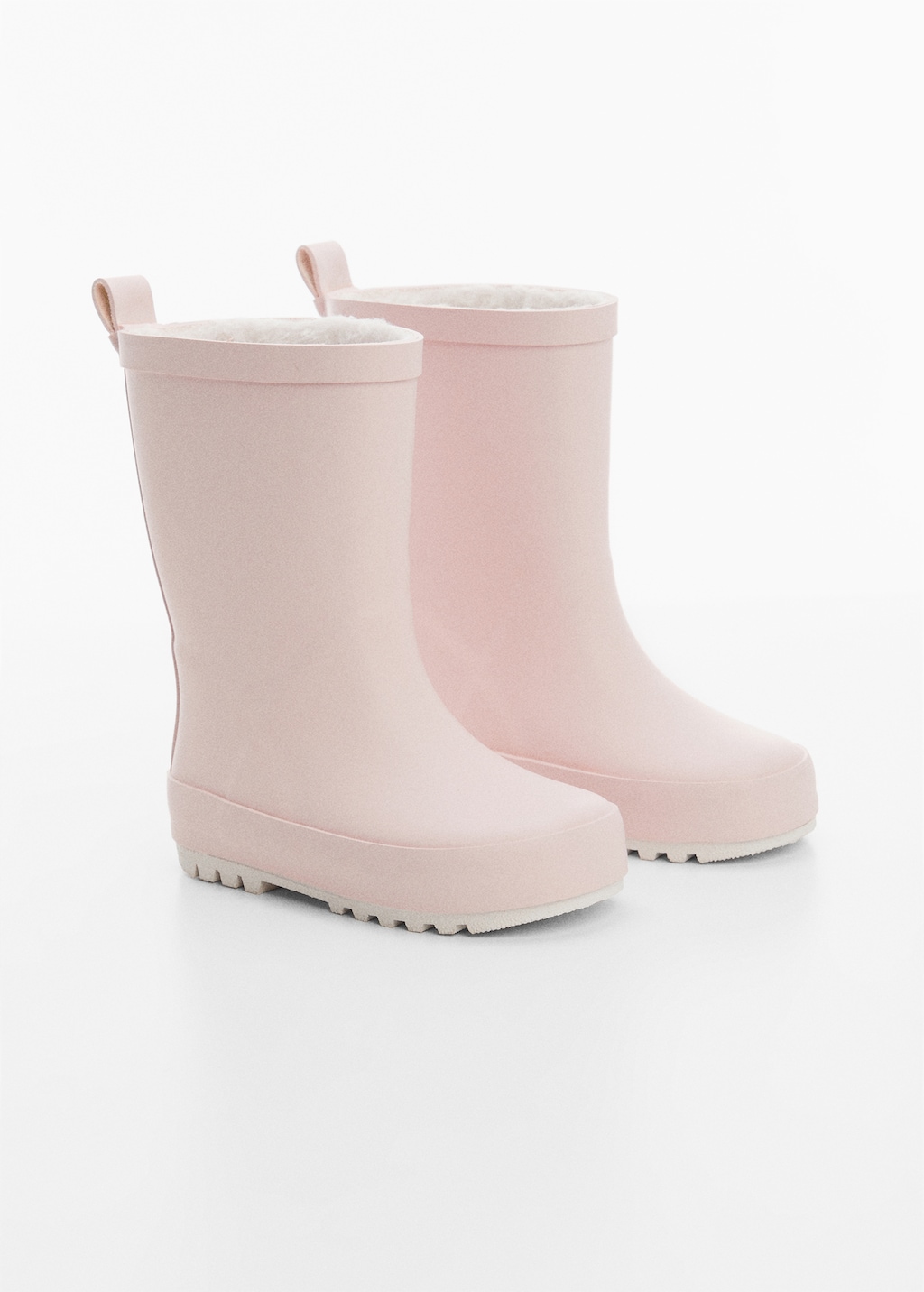 Wellington boots with fur-effect lining - Medium plane