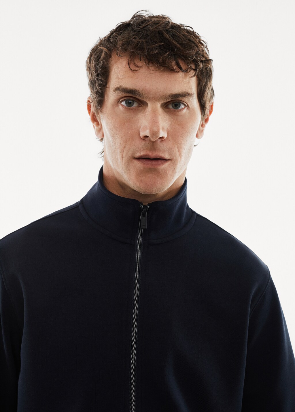 Breathable sweatshirt with zip - Details of the article 1