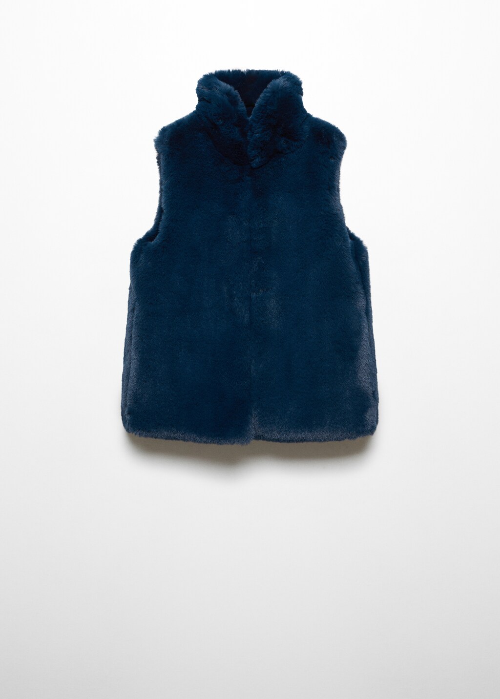 Fur-effect cape gilet - Article without model