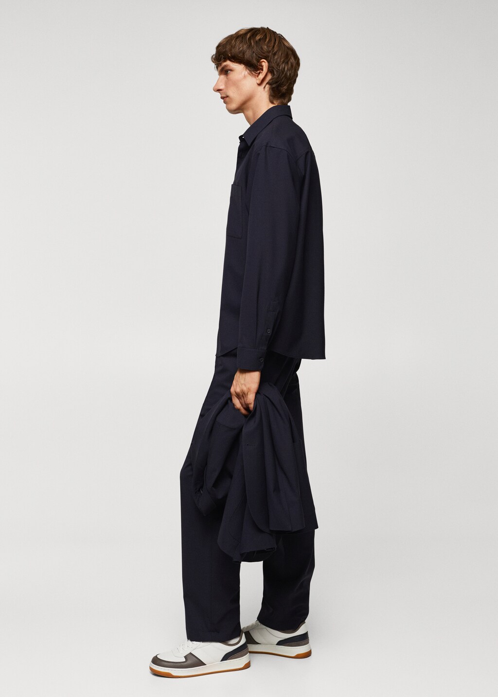 Oversized wool-blend overshirt - Details of the article 2