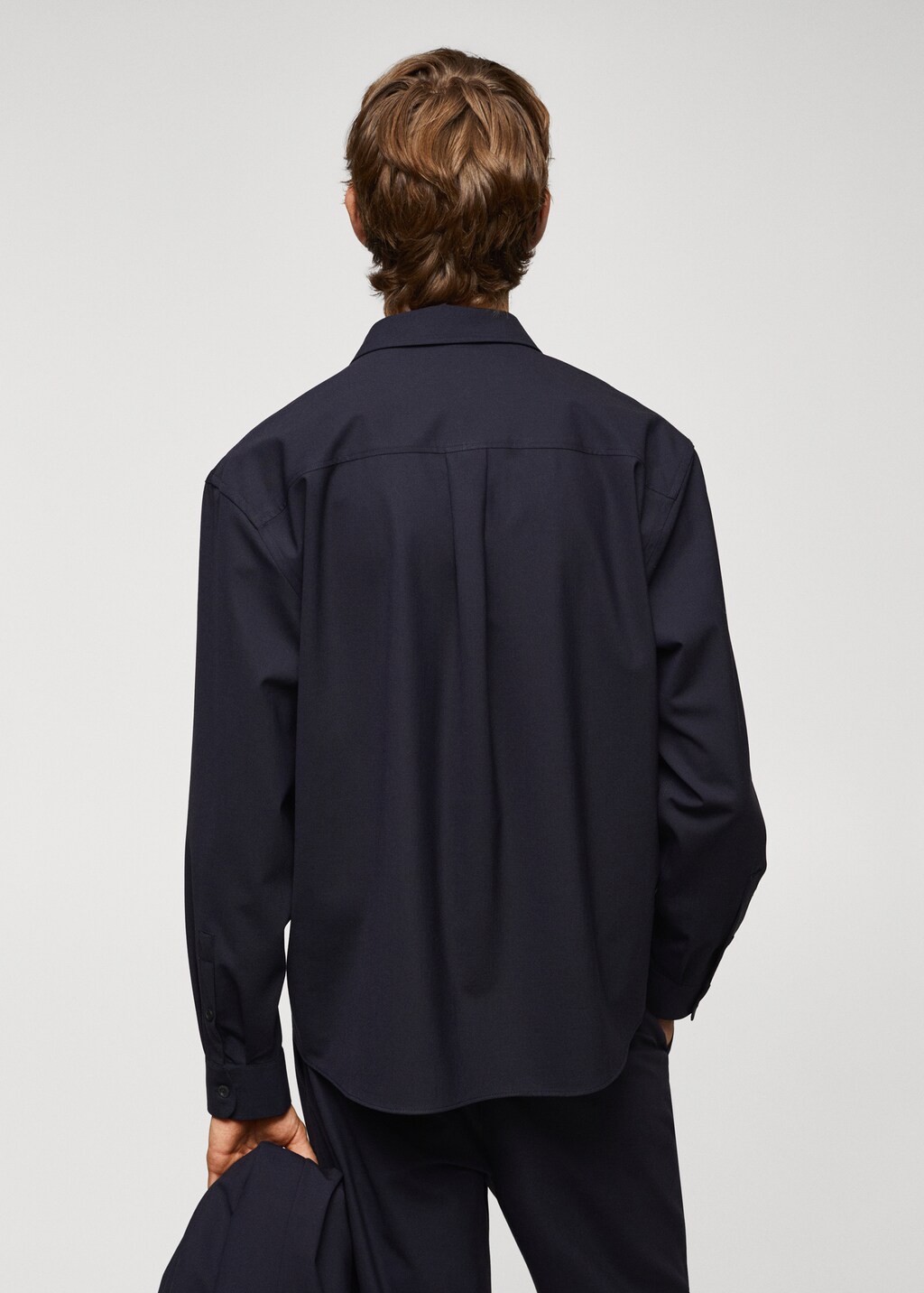 Oversized wool-blend overshirt - Reverse of the article