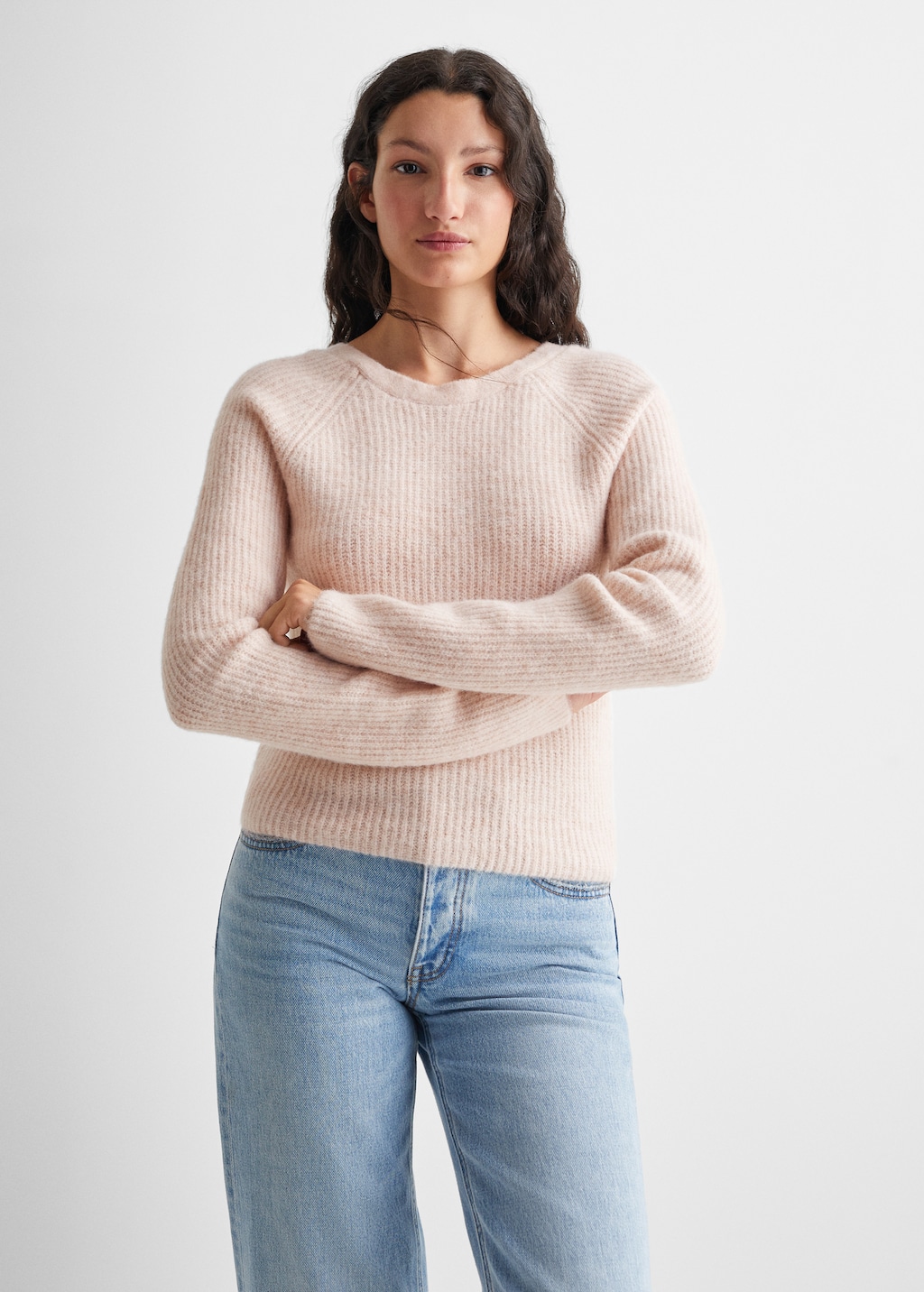 Pullover mit offenem Rücken-Design - Mittlere Ansicht