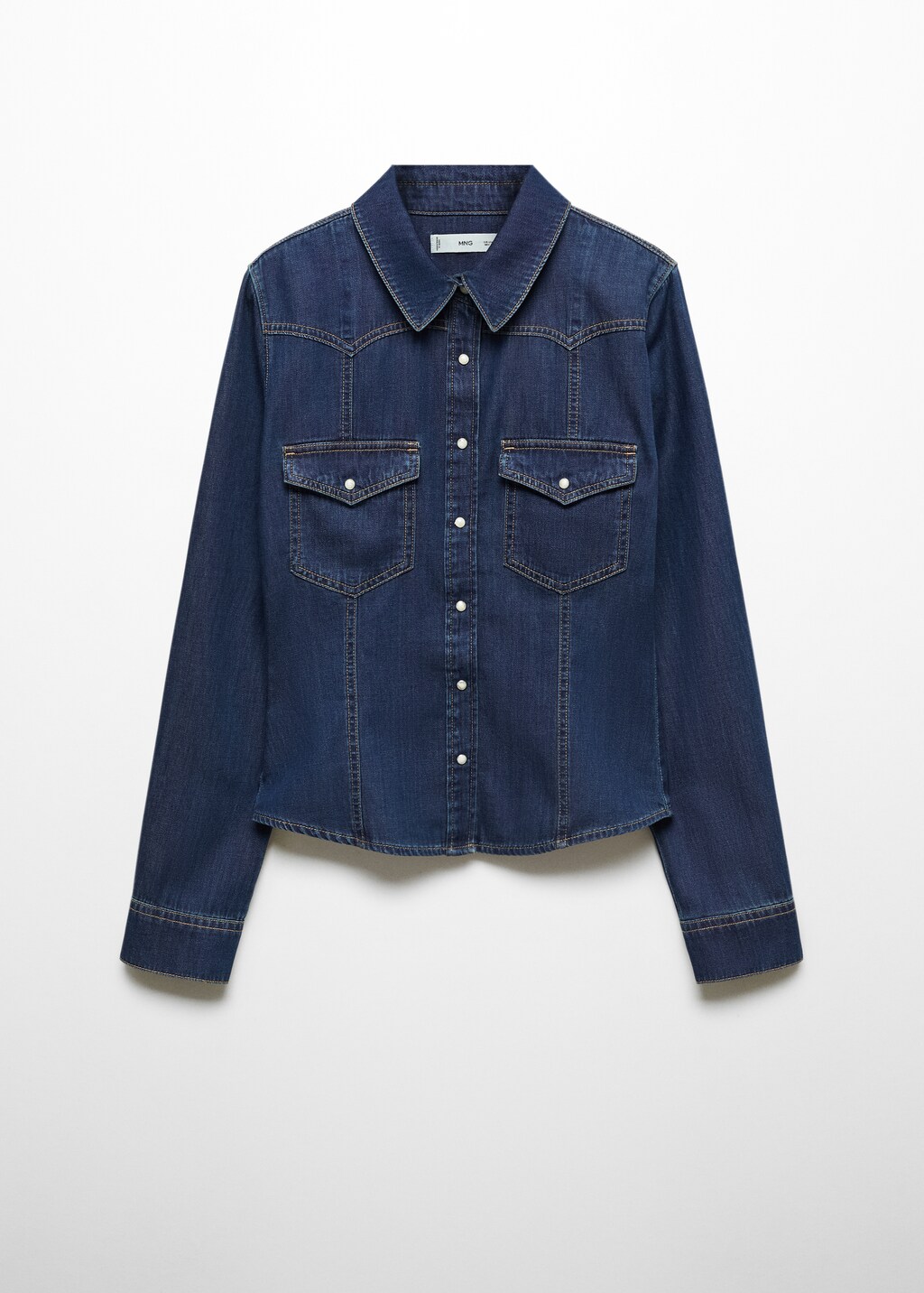 Chest-pocket denim shirt - Article without model