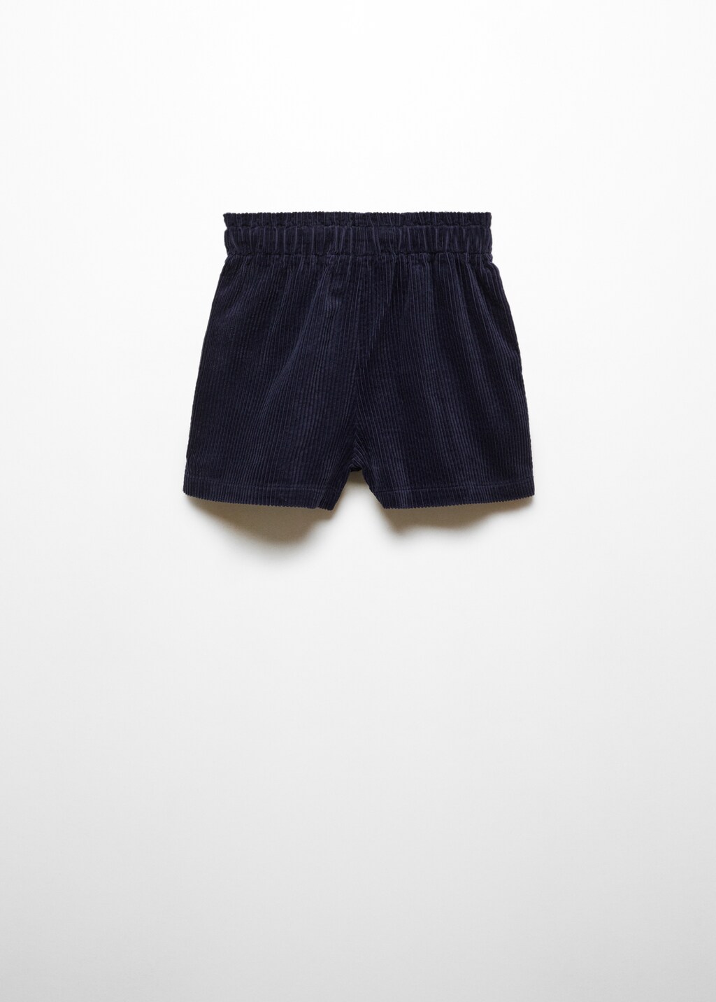 Corduroy paper bag shorts - Reverse of the article