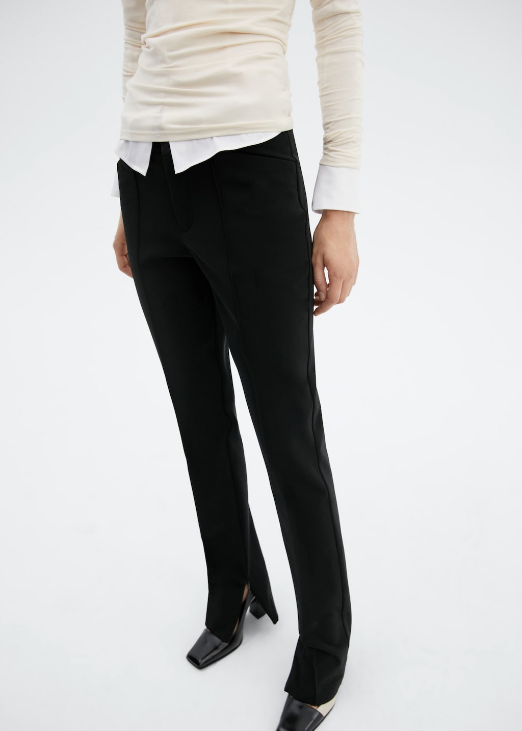 Zipped hem trousers - Medium plane