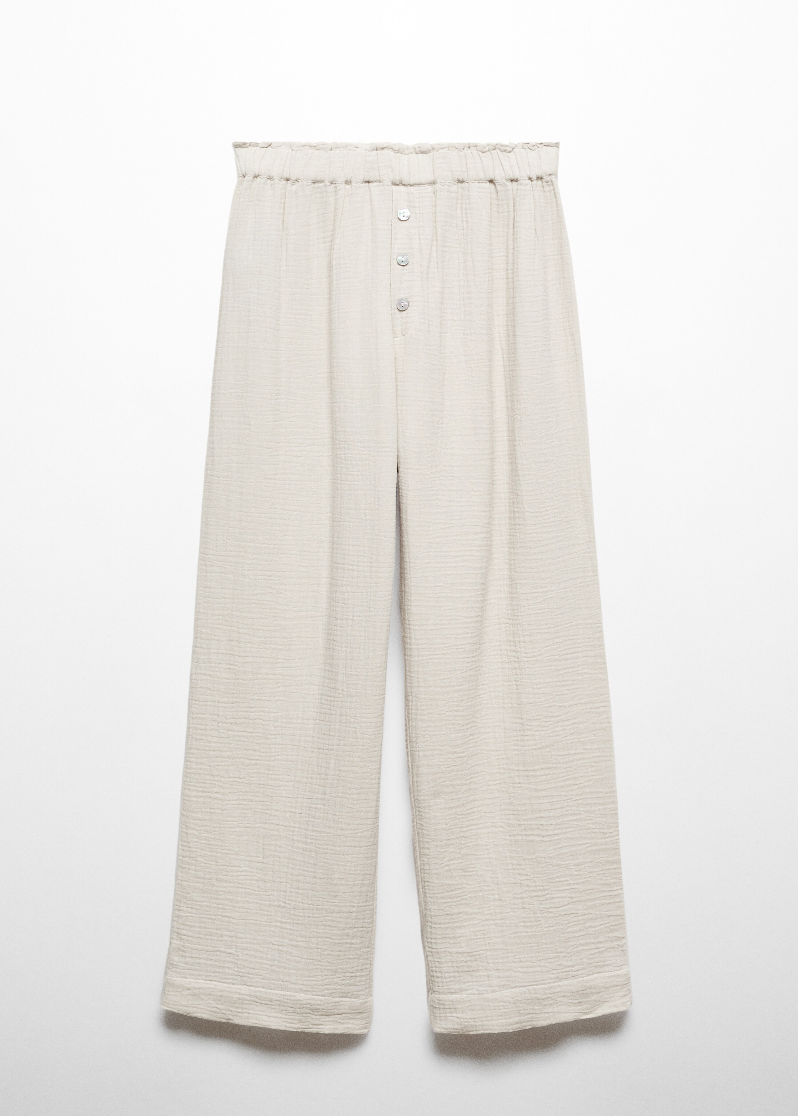 Cotton gauze pyjama trousers - Article without model
