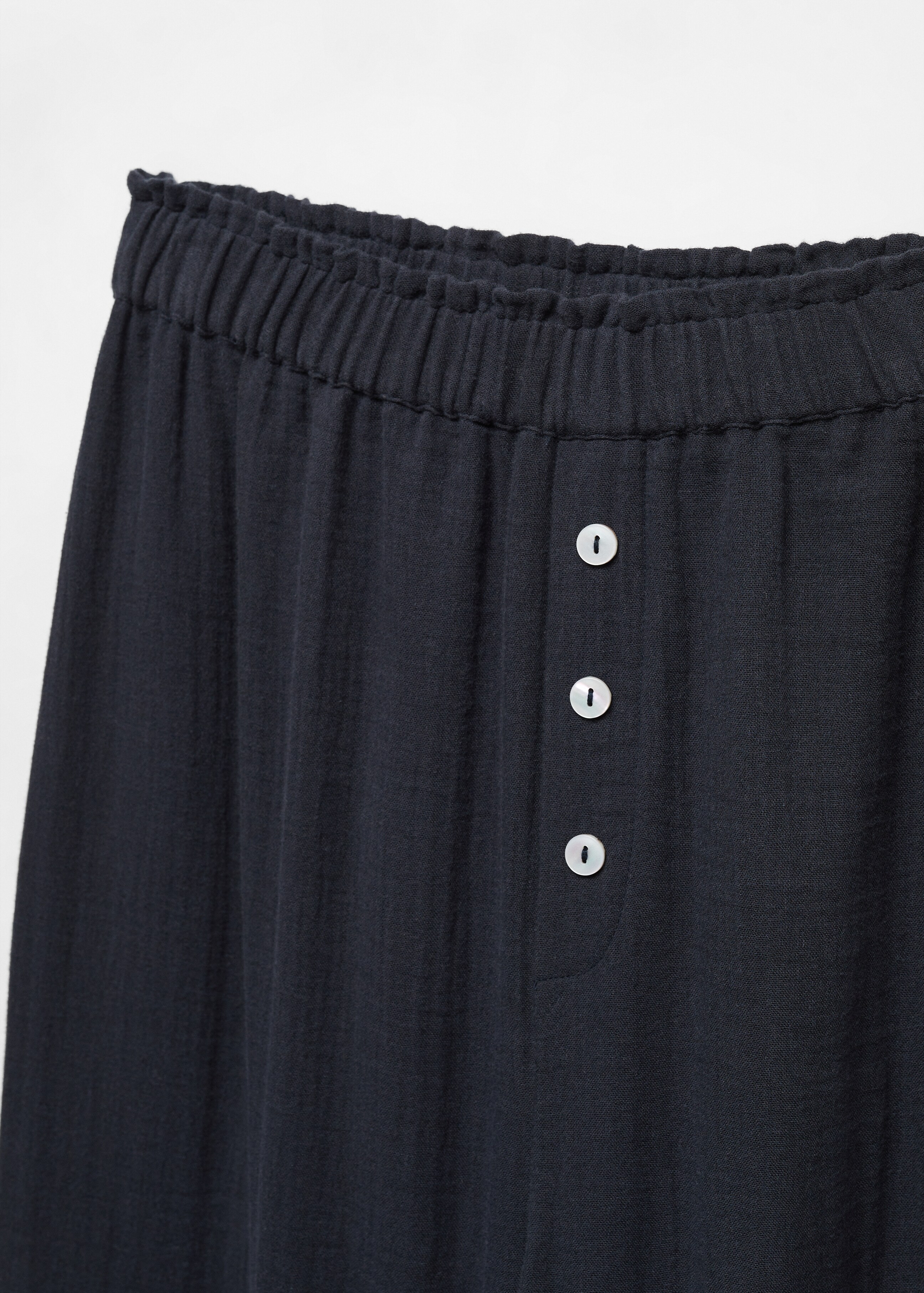 Pyžamové kalhoty z bavlněného šifonu - Detail zboží 8