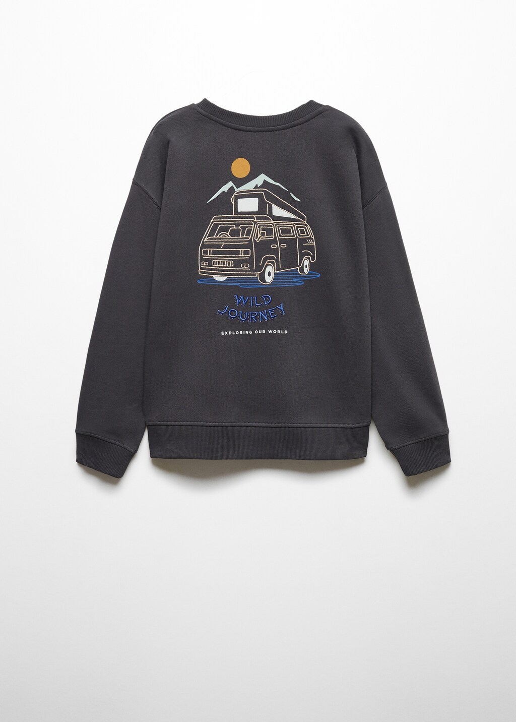 Printed cotton sweatshirt - Reverse of the article