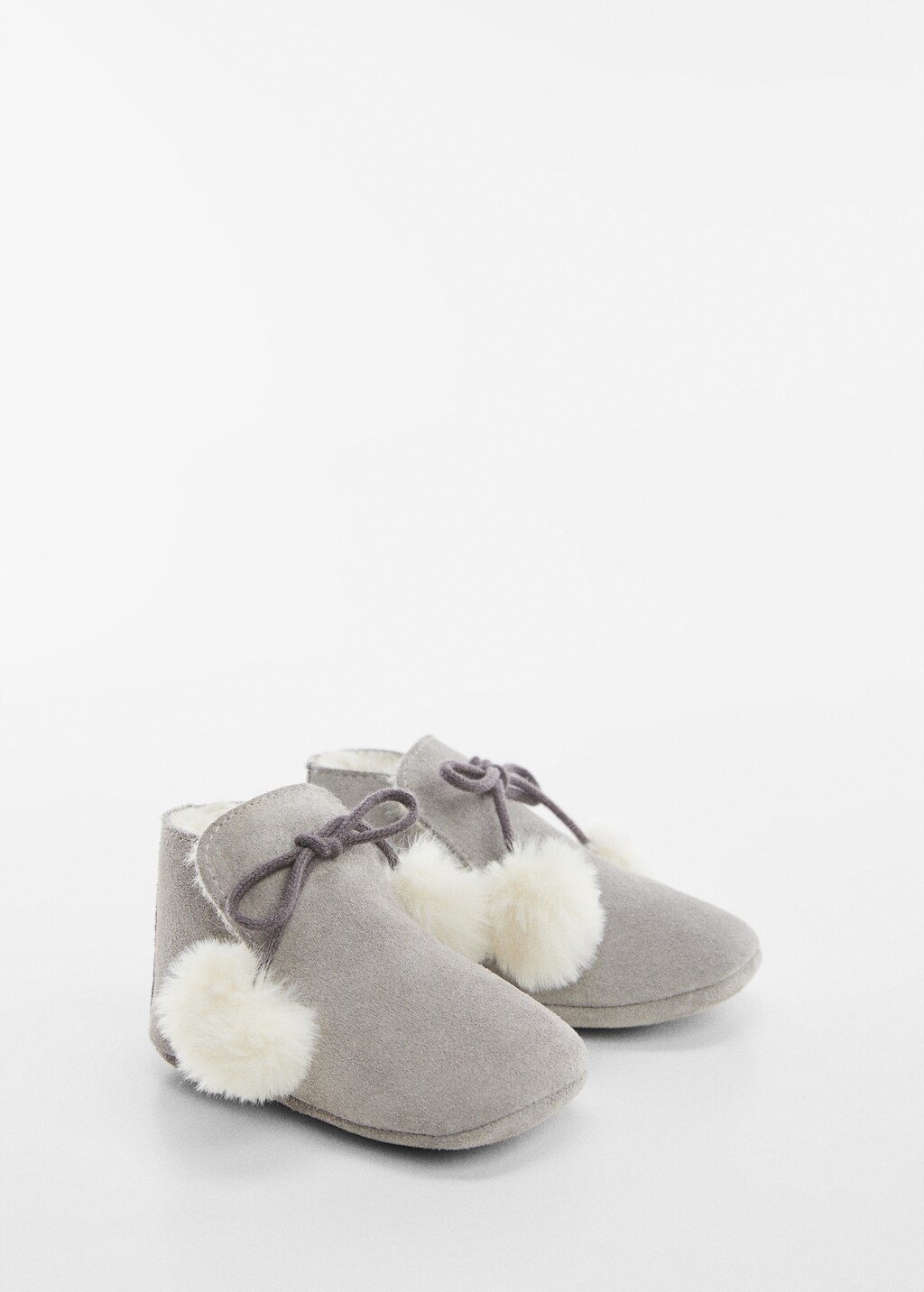 Fur leather shoes - Medium plane