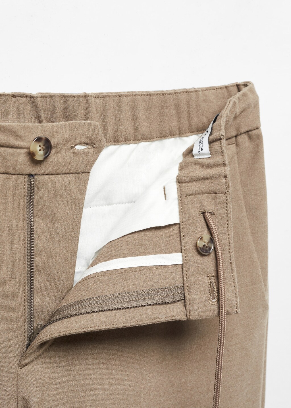 Slim-fit jogger trousers with drawstring  - Details of the article 8