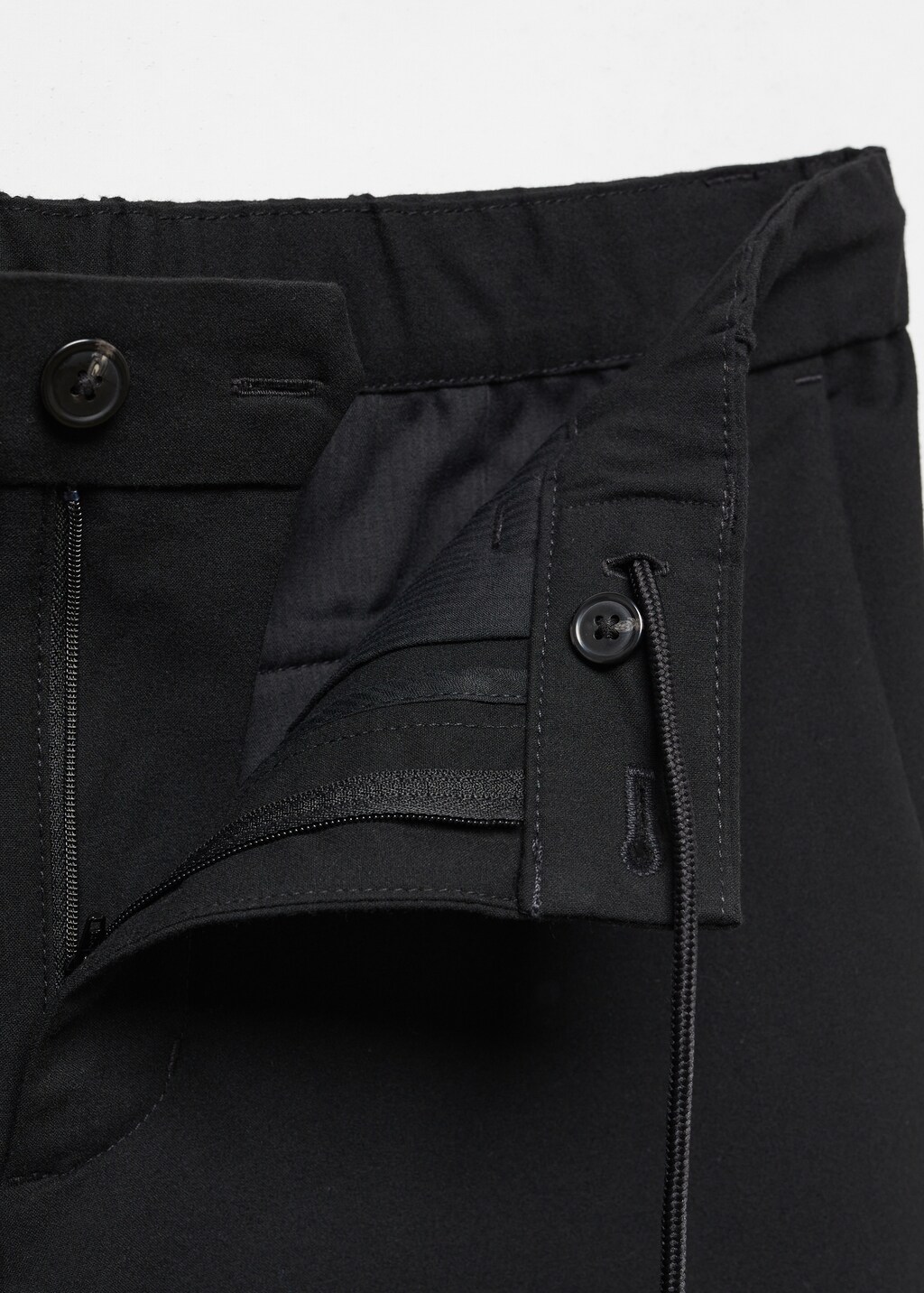 Slim-fit jogger trousers with drawstring  - Details of the article 8