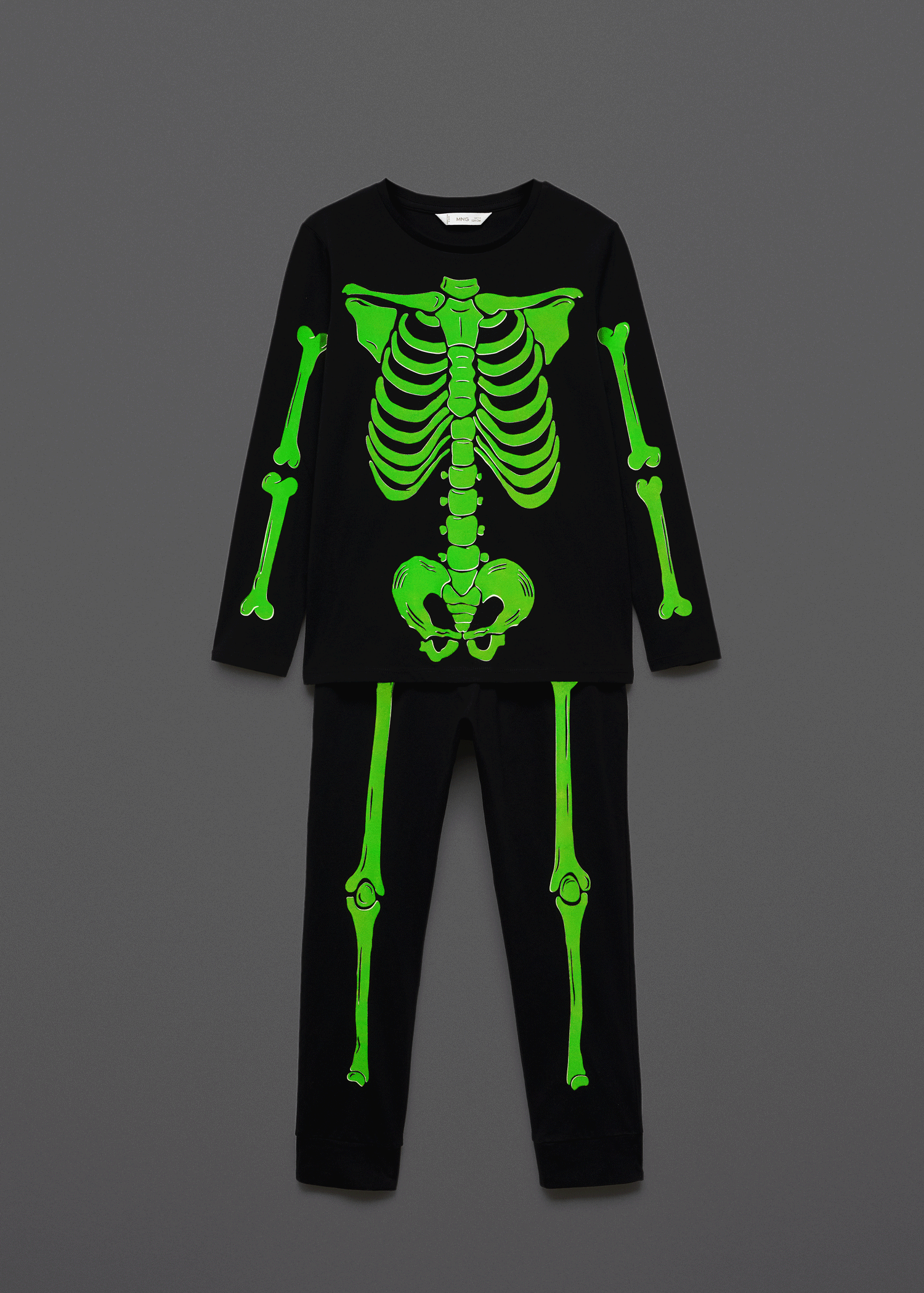 Pizsama sötéteben világítós csontvázzal - A termék adatai 9