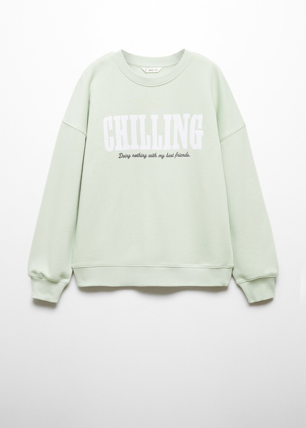 Printed message sweatshirt - Article without model