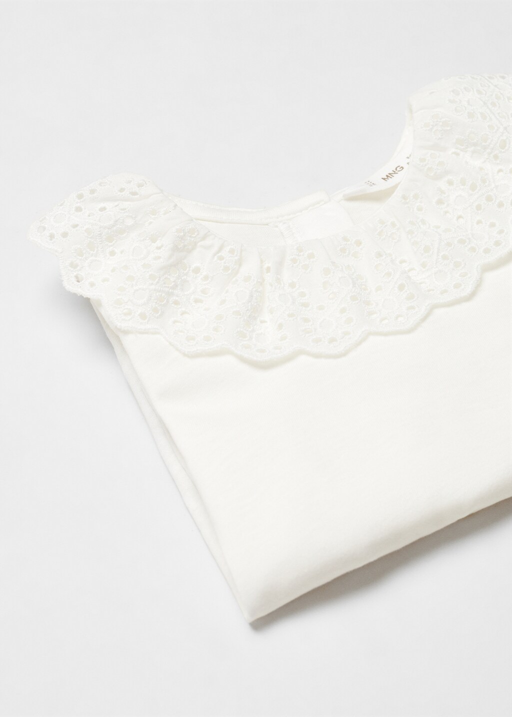 Babydoll collar cotton T-shirt - Details of the article 8